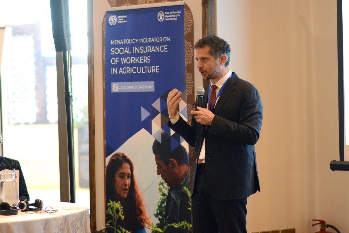 IloProspects's tweet photo. 🧾The @ilo &amp; @FAO launched the MENA Policy Incubator to Enhance Social Security for Agricultural Workers. 

Policymakers &amp; experts gather to tackle informality &amp; strengthen protections across the MENA region. 

Learn more: https://t.co/GIR1CNllsW https://t.co/2H7uLPLTJs