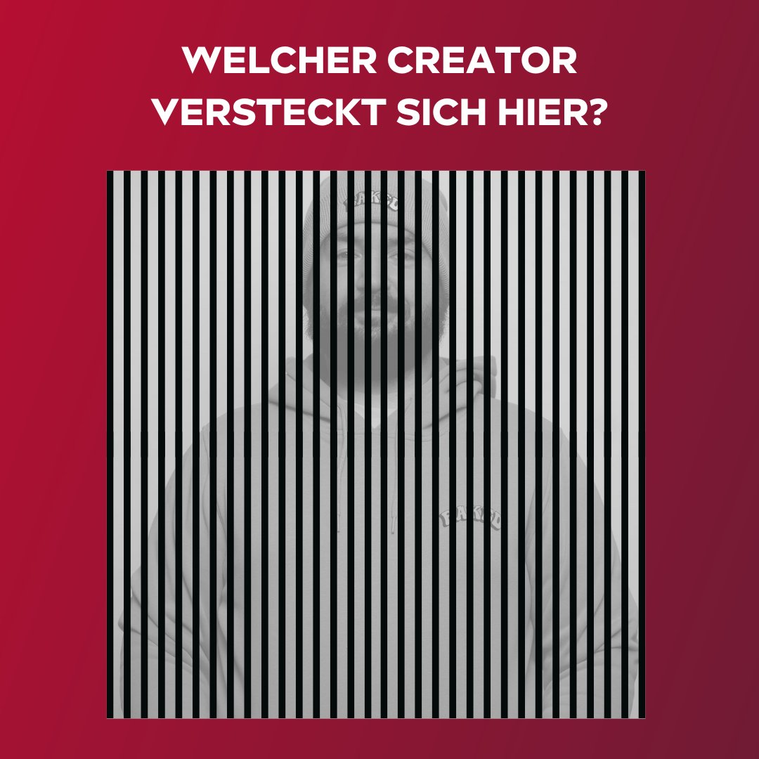Na, wer erkennt den Creator hinter den Streifen?🕵️‍♂️