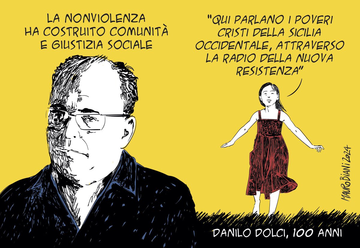 #DaniloDolci #100anni e la sua esperienza. Pratico, popolare e non populista. La #nonviolenza applicata. Altro che "gessetti colorati" e "anime belle". Ma quanti lo conoscono?
Oggi su <a href="/repubblica/">Repubblica</a>