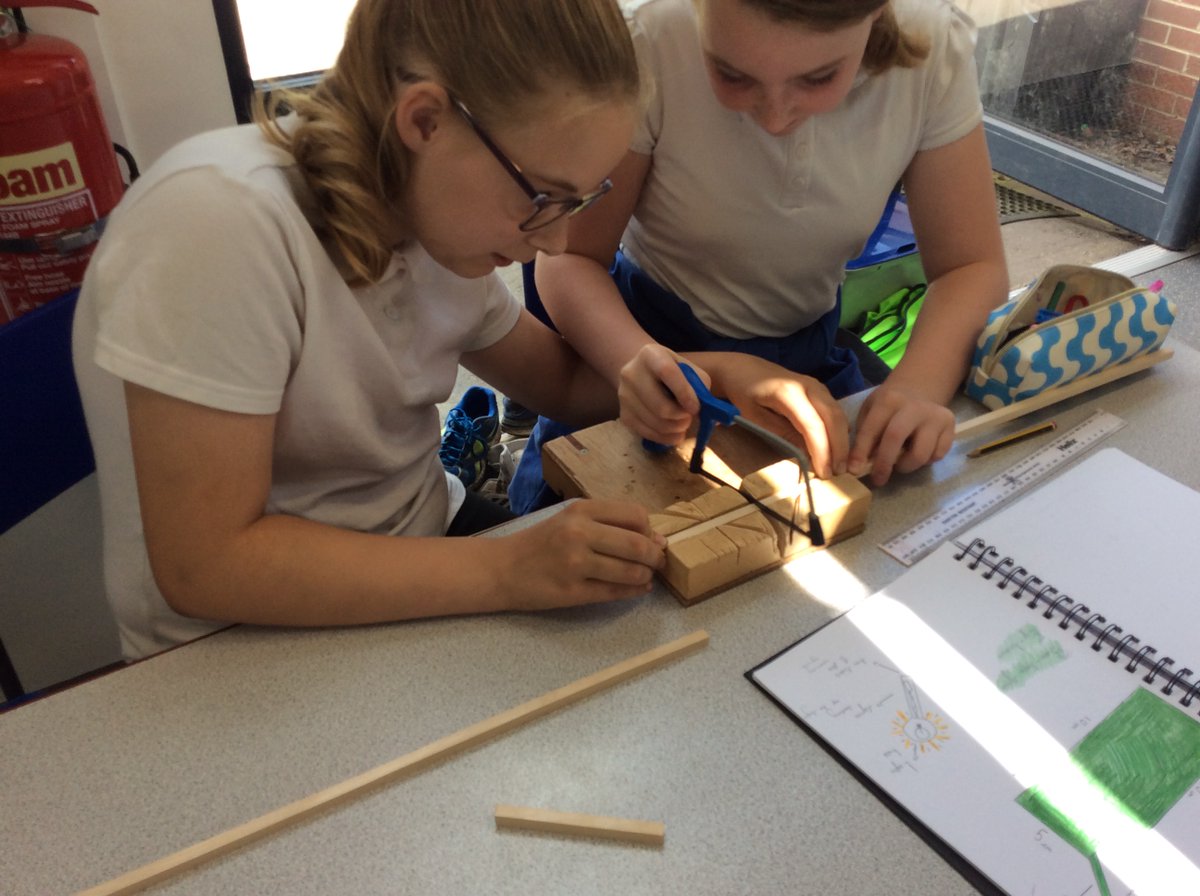NectonY6's tweet image. Sycamore have had a busy start to the week making our robots. There has been lots of sawing and  hot glue to make our wooden bodies. We are now starting to decorate them.