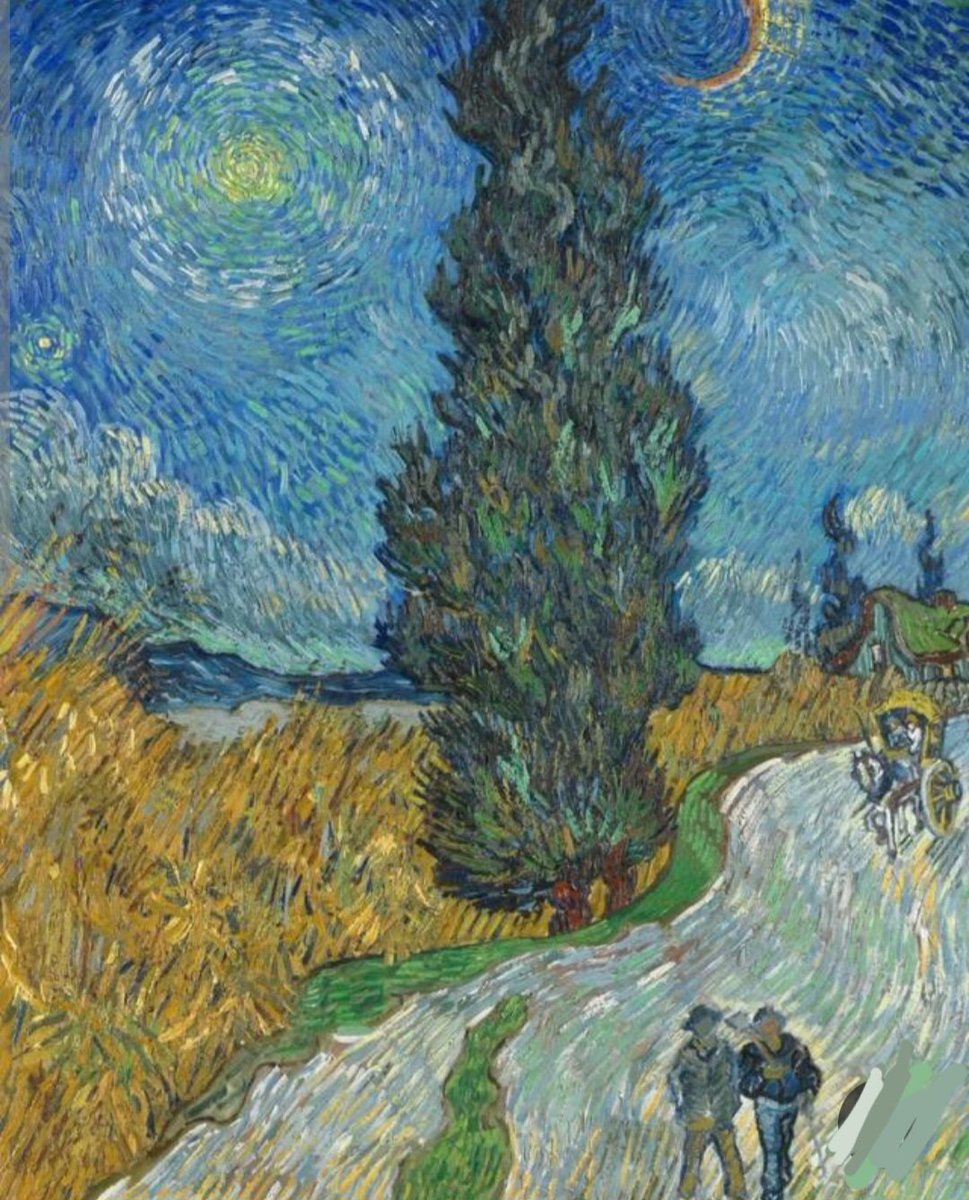 ما الذي يصنعه العقل بنا؟إنه يفقد الأشياء الجميلة بهجتها ويقودنا نحو الكآبة.
بفضل ريشتي وألواني،استطعت تكوين الأشياء من جديد،كل الأشياء تغدو باردة باهتة بعدما يطؤها الزمن.
أصبو لابتكار خطوط وألوان جديدة،تنحو عن مثيلاتها التي يتعثر بصرنا بها كل يوم
"فنسنت فان جوخ"