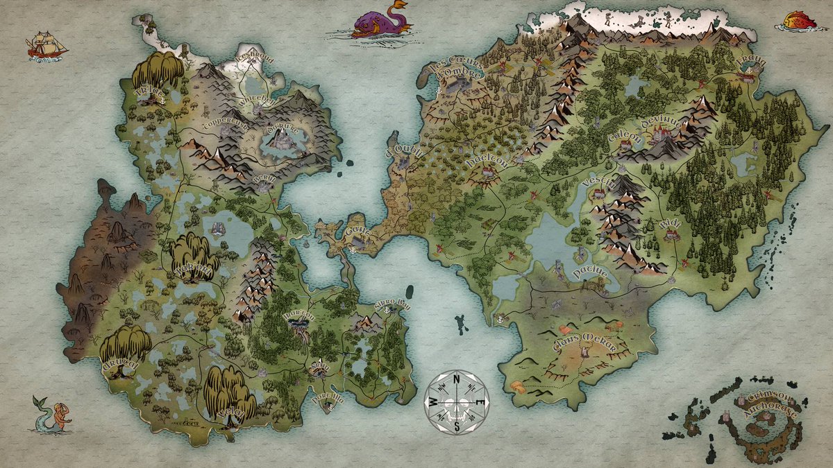 TacitDesert's tweet photo. Took a bit, but completed the Mardone map! Haunting of Haelton (S1 D&amp;D) was just one story of many in this world. https://t.co/HKaXclNiWB
