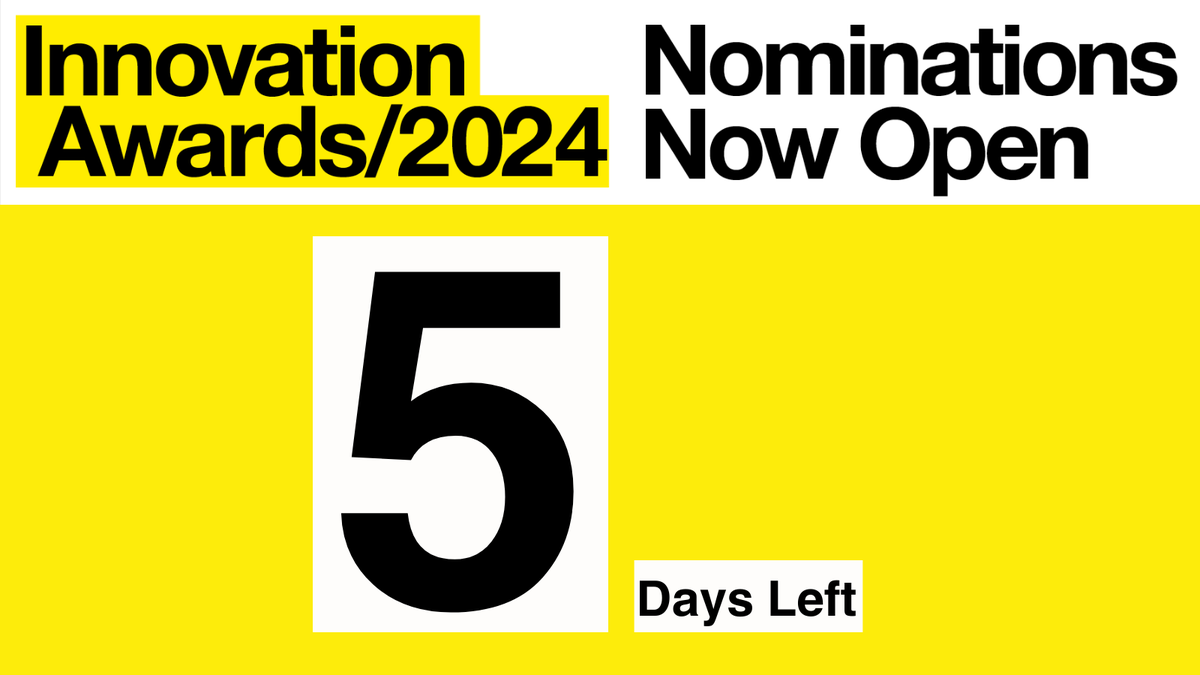 Are you an #innovator, an innovative company or an organisation that supports others with innovation? 

Nominations for the 2024 Innovation Awards close on 30th June, so make your nominations today at innovation-awards.co.uk

Don't miss out!

#innovation24