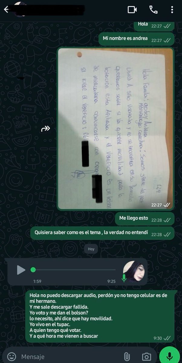 GabrielPradines's tweet photo. El viernes dejaron esta nota en la casa de Carolina Montenegro, nuestra candidata a Presidente del PRO Lavalle.
Quisimos averiguar para quien estaban “comprando votos” y nos confirmó que para @hebesil. Nuestro apoderado ya hizo una denuncia formal ante la Junta Electoral del PRO Mendoza.
NO conocen a la dirigencia, porque NO les importa el partido, sólo buscan poder. Dejen de aprovecharse de las necesidades de la gente con las trampas de la vieja política.