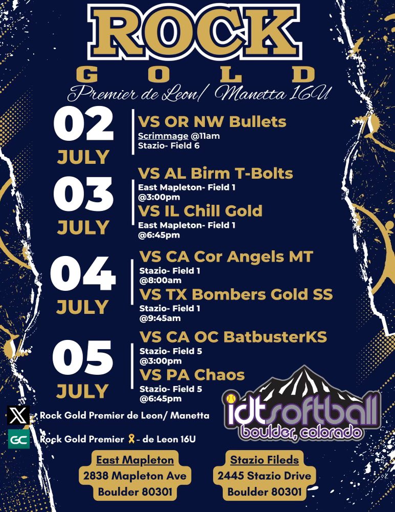 Natalia Solorzano (@natsolorzano13) on Twitter photo Colorado IDT 🔜! Can’t wait to play high competition and ball out with my
girls😊! Come check us out!!
<a href="/RockGold_deLeon/">Rock Gold Premier- de Leon / Manetta</a> Colorado IDT 🔜! Can’t wait to play high competition and ball out with my
girls😊! Come check us out!!
<a href="/RockGold_deLeon/">Rock Gold Premier- de Leon / Manetta</a>