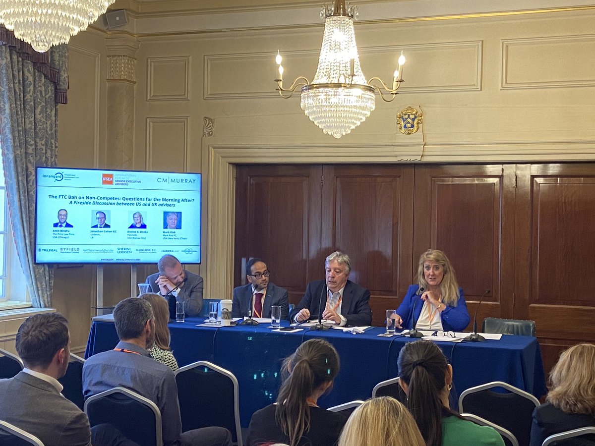 A fireside discussion between excellent US and UK advisors discussing the recent FTC Ban on Non-Competes
#IFSEA2024 #IFSEAConference2024 #AllAboutExecs