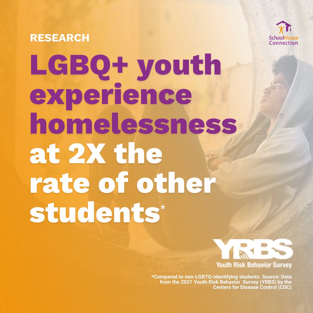 LGBQ+ youth are twice as likely to experience #homelessness compared to their heterosexual peers. 🔗 See our analysis 👉 bit.ly/3xs36qr