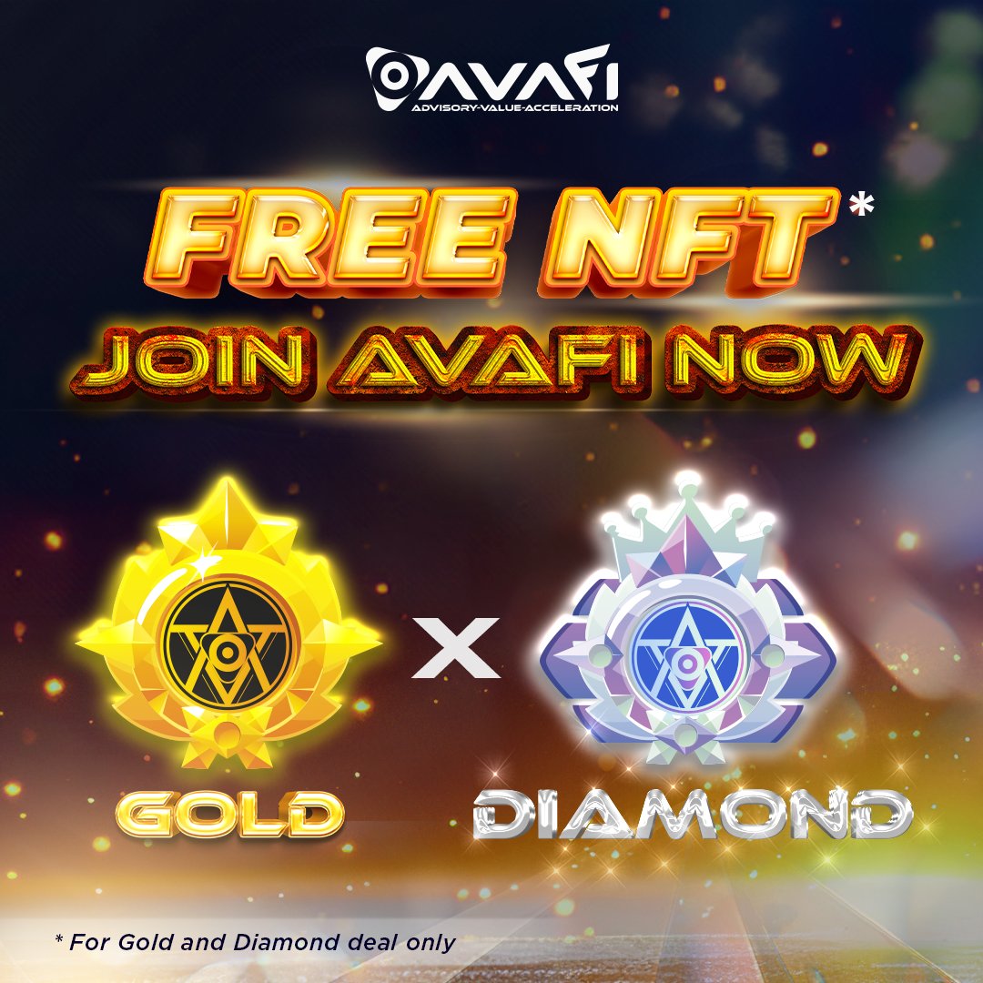 AVAFI_AI's tweet photo. 💎 Earning from NFTs has never been easier with AVAFI! 🌟 Start invest today and don't miss the opportunity to receive free NFTs with Gold/Diamonds Package Deal! #NFTs #CryptoEarnings #AVAFI https://t.co/wHW0Awm0Jm