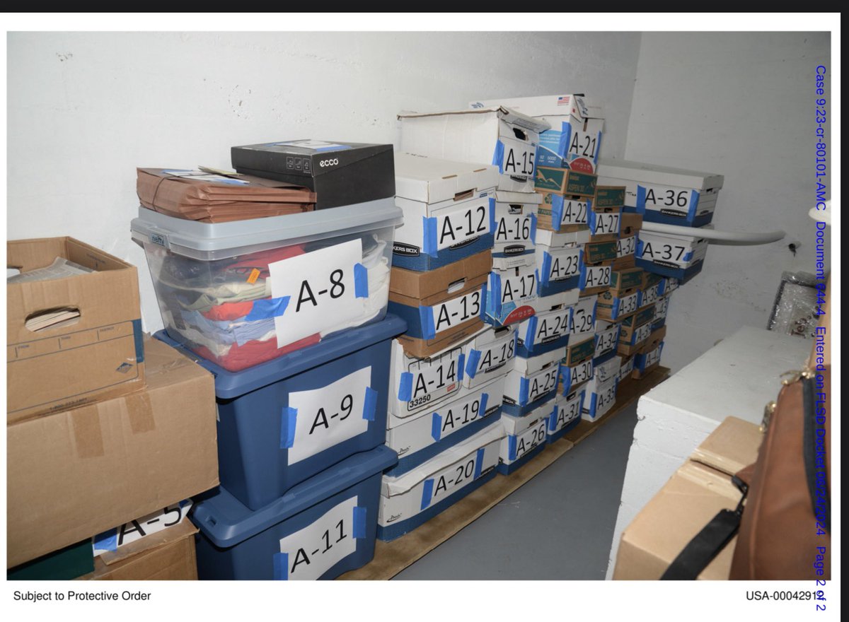 MuellerSheWrote's tweet photo. NEW: Here are the never-before-seen photos of classified documents at Mar a Lago Jack Smith released in exhibits last night. 1 of 2 https://t.co/3JM66oXAiT