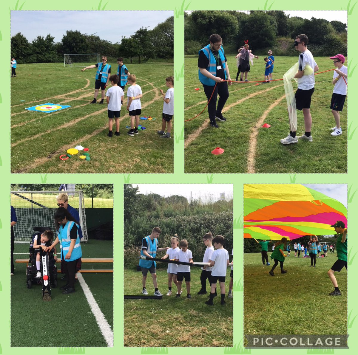 AbbeysWave1's tweet photo. What a lovely warm day for the #nexusmat sports day! Our Post 16 Sports Leaders delivered some fun activities to our primary schools. Well done everyone! 😃👏 #post16communityproject https://t.co/yRblMq4Gv8