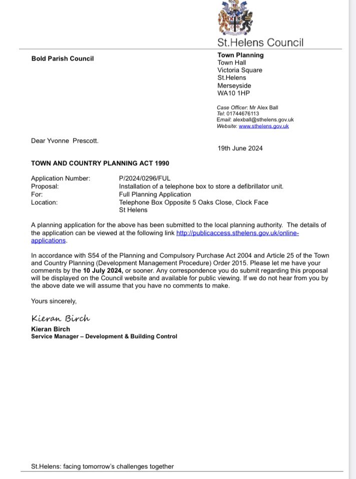 Bold Parish Council tweet media