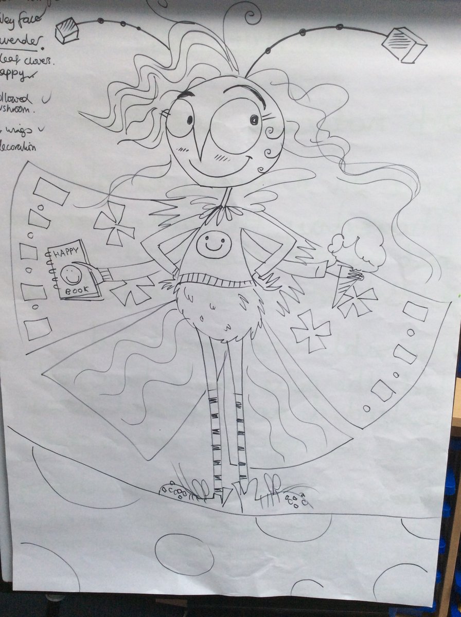 What a fantastic afternoon learning about life as an author and illustrator with @Lillustrator ! Thank you for helping us create our very own Macaulay moth, and teaching us how to draw and create our own characters.