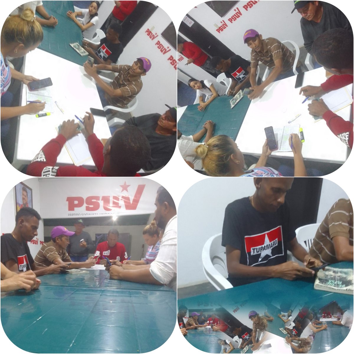 "Unidos por la Patria de Bolívar y Chávez"

Reunión operativa con el GPP de Aguasay, la responsable de movilización del EPM Nancyl Orozco, junto al Secretario Municipal <a href="/tupamaromrt_/">Movimiento Revolucionario TUPAMARO Vzla.</a> Teylor Bayuelo rumbo a la victoria del #28deJulio

#tupamaroconnico
<a href="/nicolasmaduro/">Nicolás Maduro</a>