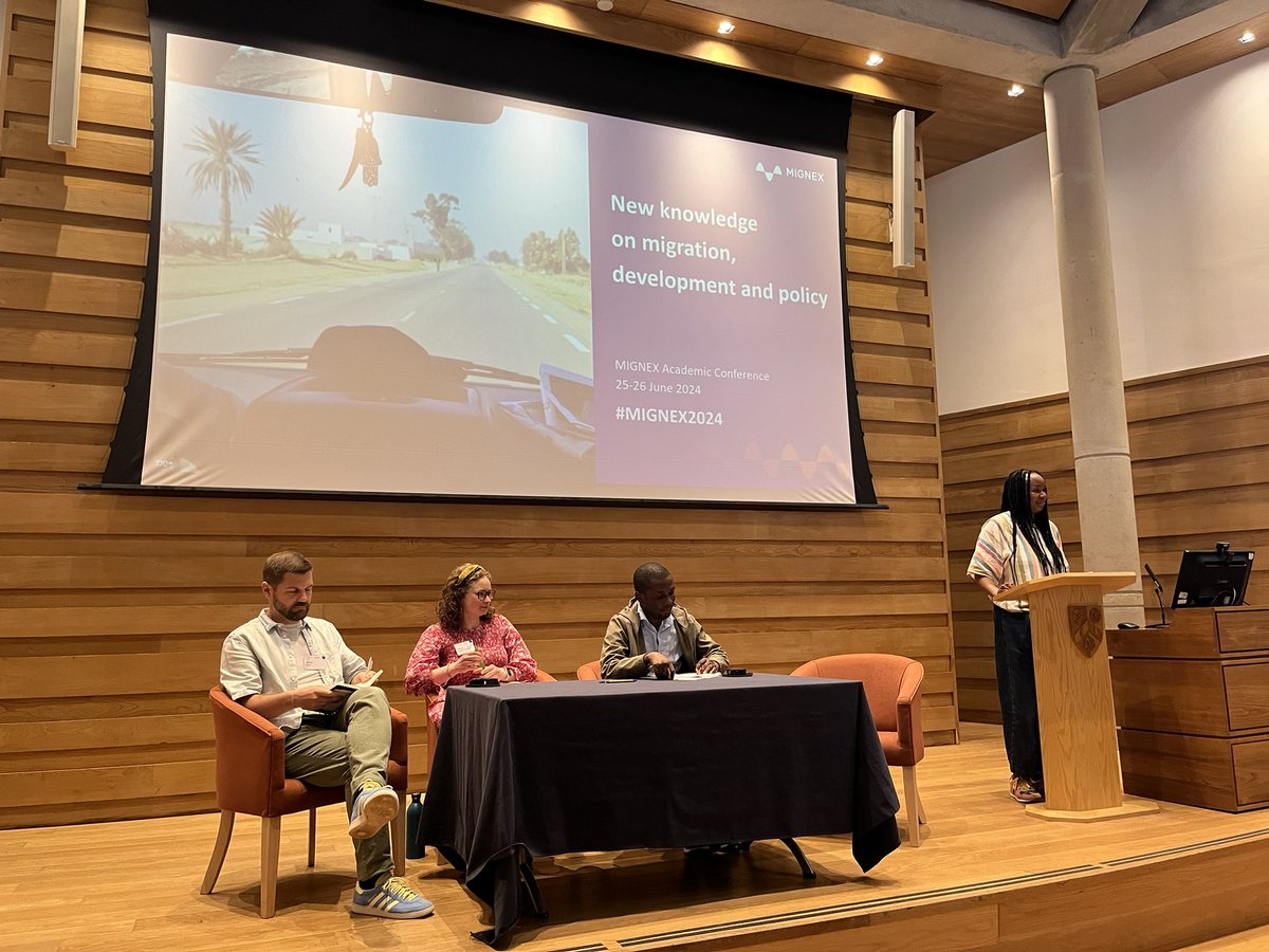 Carlos Vargas-Silva (@cvar_sil) on Twitter photo Fourth panel of the #MIGNEX2024 conference on the Causes and Drivers of Migration, with insights from <a href="/daniel_auer/">Daniel Auer</a>, <a href="/PascalAgbadi/">Pascal Agbadi</a>, <a href="/j_hagenzanker/">Jessica Hagen-Zanker (@j.hagen-zanker.bsky.social)</a>, <a href="/DidiOgude/">Didi Ogude</a> Fourth panel of the #MIGNEX2024 conference on the Causes and Drivers of Migration, with insights from <a href="/daniel_auer/">Daniel Auer</a>, <a href="/PascalAgbadi/">Pascal Agbadi</a>, <a href="/j_hagenzanker/">Jessica Hagen-Zanker (@j.hagen-zanker.bsky.social)</a>, <a href="/DidiOgude/">Didi Ogude</a>