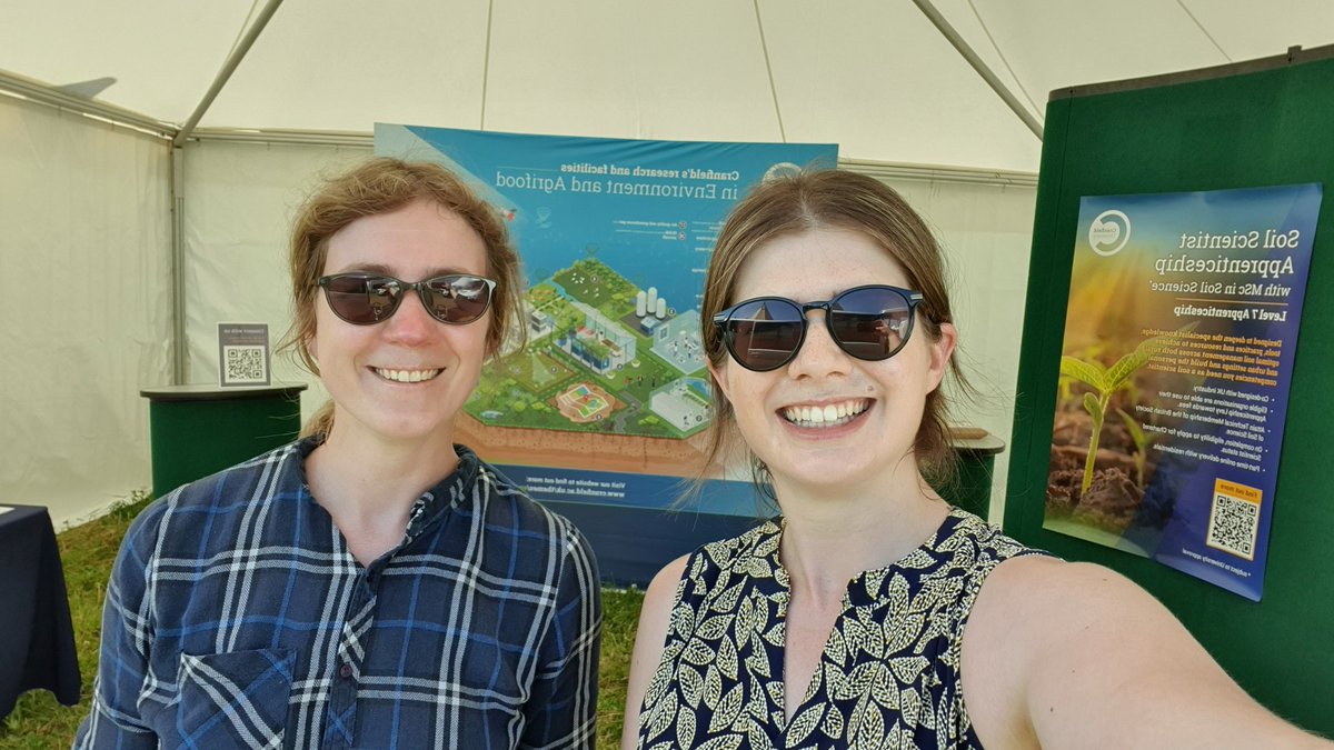 All set up and ready to go at <a href="/Groundswellaguk/">Groundswell</a>! Come visit us, <a href="/CranfieldUni/">Cranfield University</a>, stand D34.5 to find out about our research and education in #agrifood and #environment, including <a href="/Pulse_PEP/">The NCS Project</a>, the new soil apprenticeship and to partake in the #BASIS knowledge trail