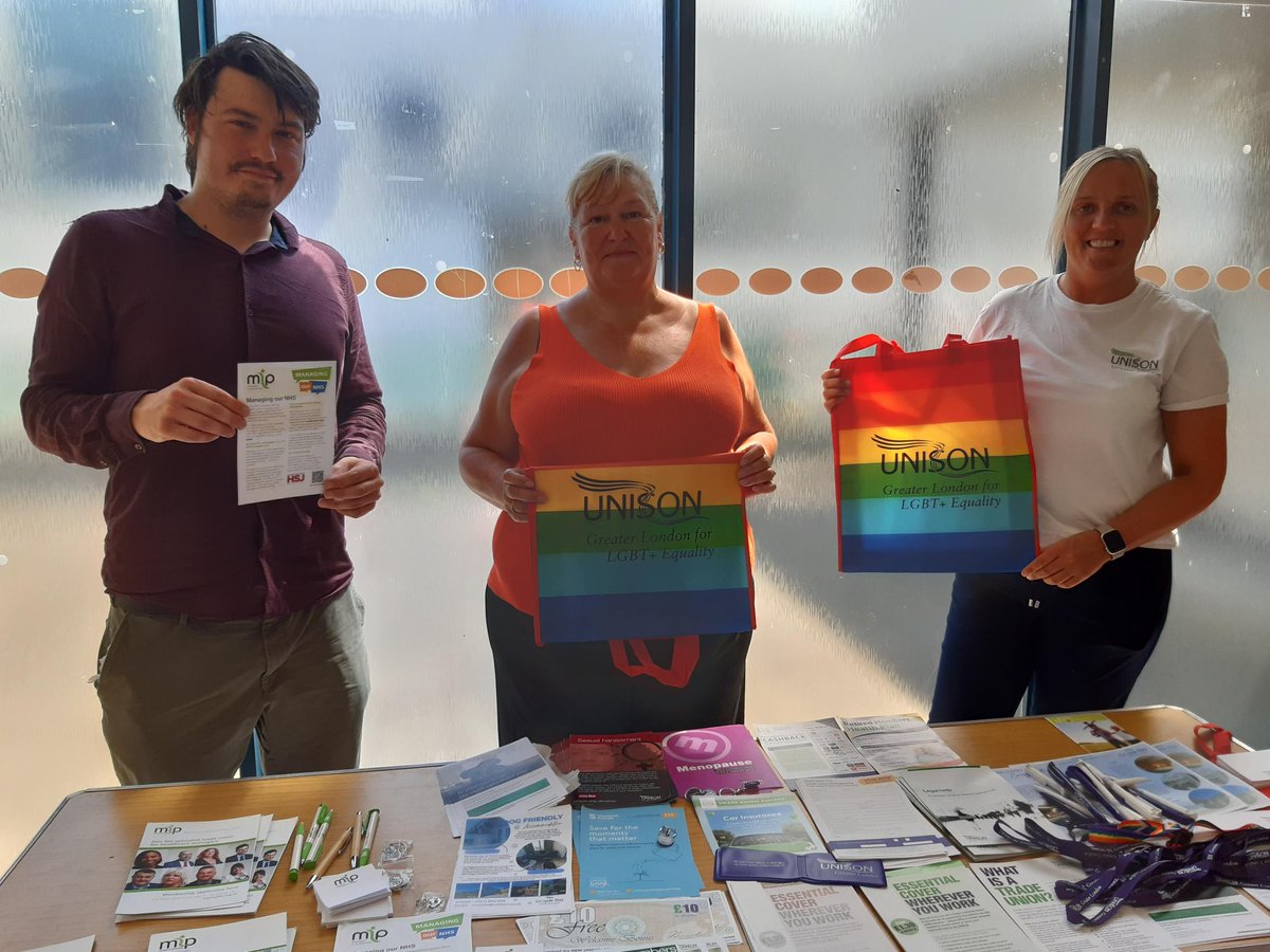 It was great to be at <a href="/LG_NHS/">Lewisham and Greenwich NHS Trust</a> today with <a href="/unisontheunion/">UNISON - UK's largest union</a>, speaking to staff about the benefits of joining a union and raising awareness of MiP. If you are an MiP member and would like us to come to your workplace, please get in touch.