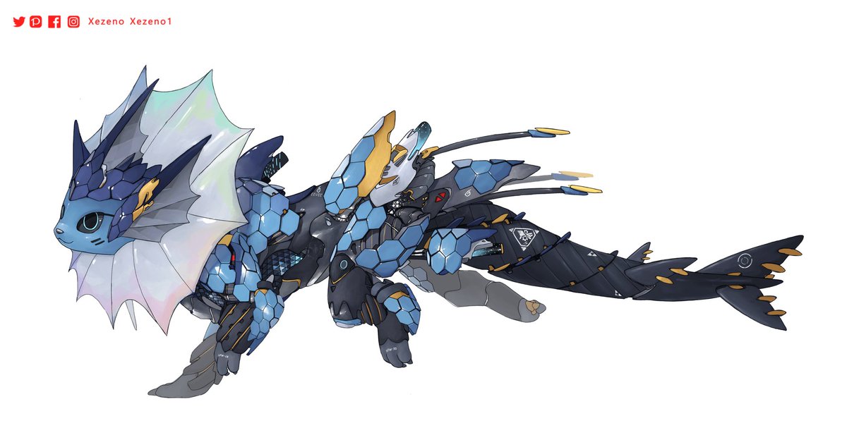 Xezeno1's tweet photo. Mecha Eeveelution (1/2) https://t.co/FmjBYKO90y