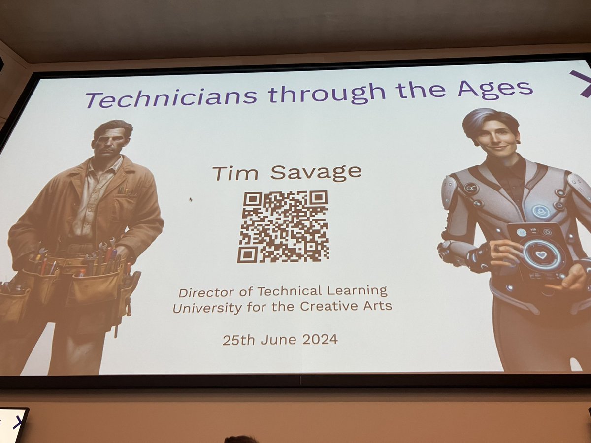 We are into the final keynote of the day, delivered by Tim Savage, titled ‘Technicians through the ages’, aligning with the 200 year anniversary #TSConference2024