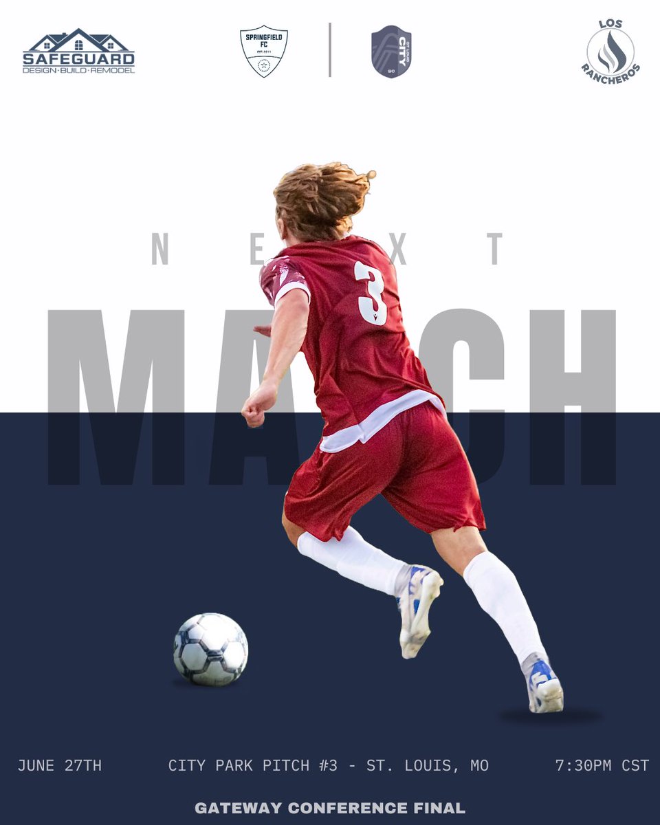 SpfldFC's tweet image. 🚨COMING UP🚨

The Stags travel to St. Louis this Thursday for the Gateway Conference FINAL against @STLCITYAcademy 🙌🏼

#SpringfieldFC #UpTheStags🦌