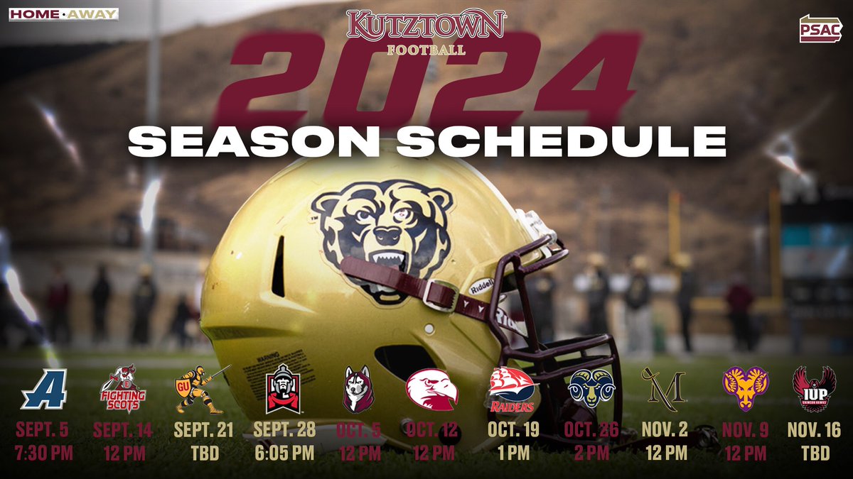 A 👀 at our 2024 Season Schedule 🐻🏈

72 Days Until Kick Off ‼️

#BearsEat #1-0