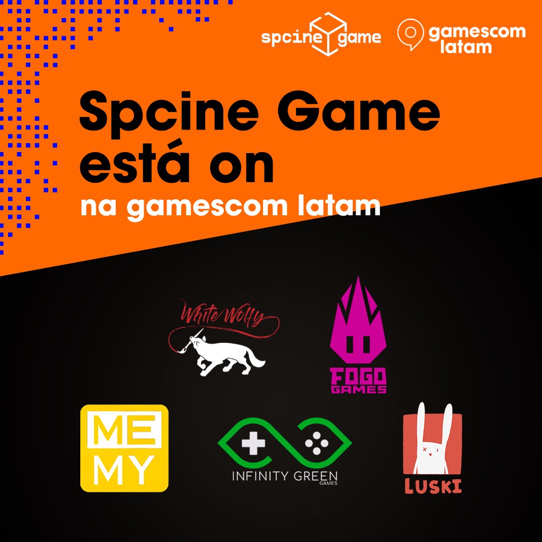 🎮✨ A <a href="/spcinegame/">Spcine Game</a> está on na gamescom latam com atividades em 2 dias de evento! Demonstrações, papo sobre IA, ações sobre games e discussões, o Spgame_Lab- Laboratório de Playtest e espaço para desenvolvedores do programa audiovisual da BIND.

🎟️ ingressos.gamescom.com.br