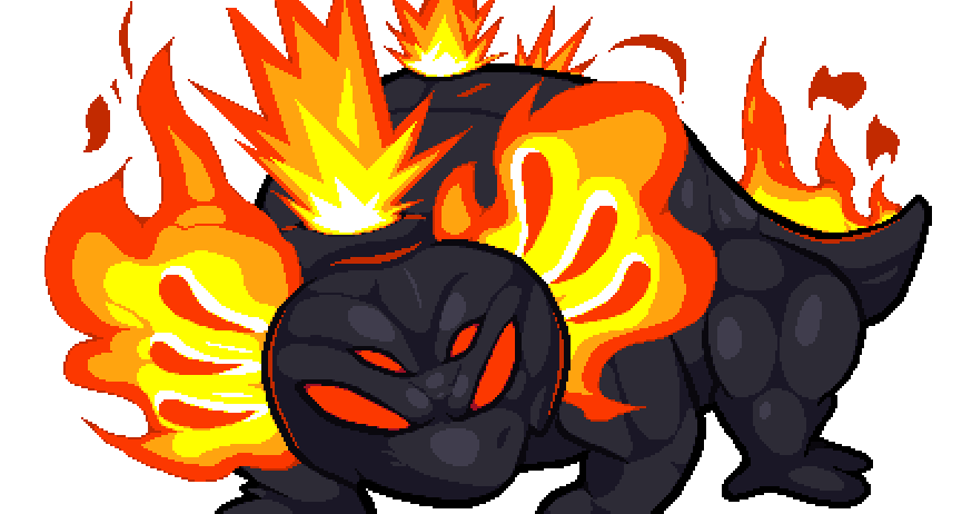 Rey_Toppo's tweet photo. Una salamandra de fuego mamadisima que hice hace poco basado en la salamandra de fuego normal duh
El portrait no me gustó mucho el fuego y me recomendaron hacerlo menos suave pero despues hago otro 
La otra salamandra de fuego original morirá de snu snu
#pixelart #nuclearthrone https://t.co/K0bgxF8CvT