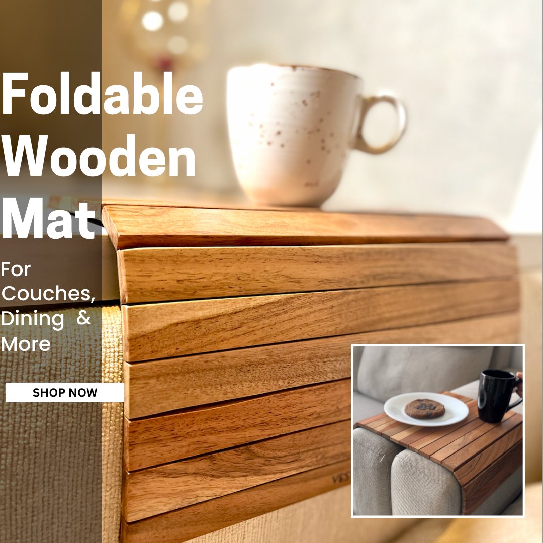 Kitchenkithub's tweet image. Add convenience with this wooden foldable mat for your sofa. Ideal for holding drinks or snacks, it offers a stable surface and folds away neatly when not in use.#SofaMat #WoodenMat #Foldable #LivingRoomEssentials 

Click here : kit.co/Kitchen.essent…