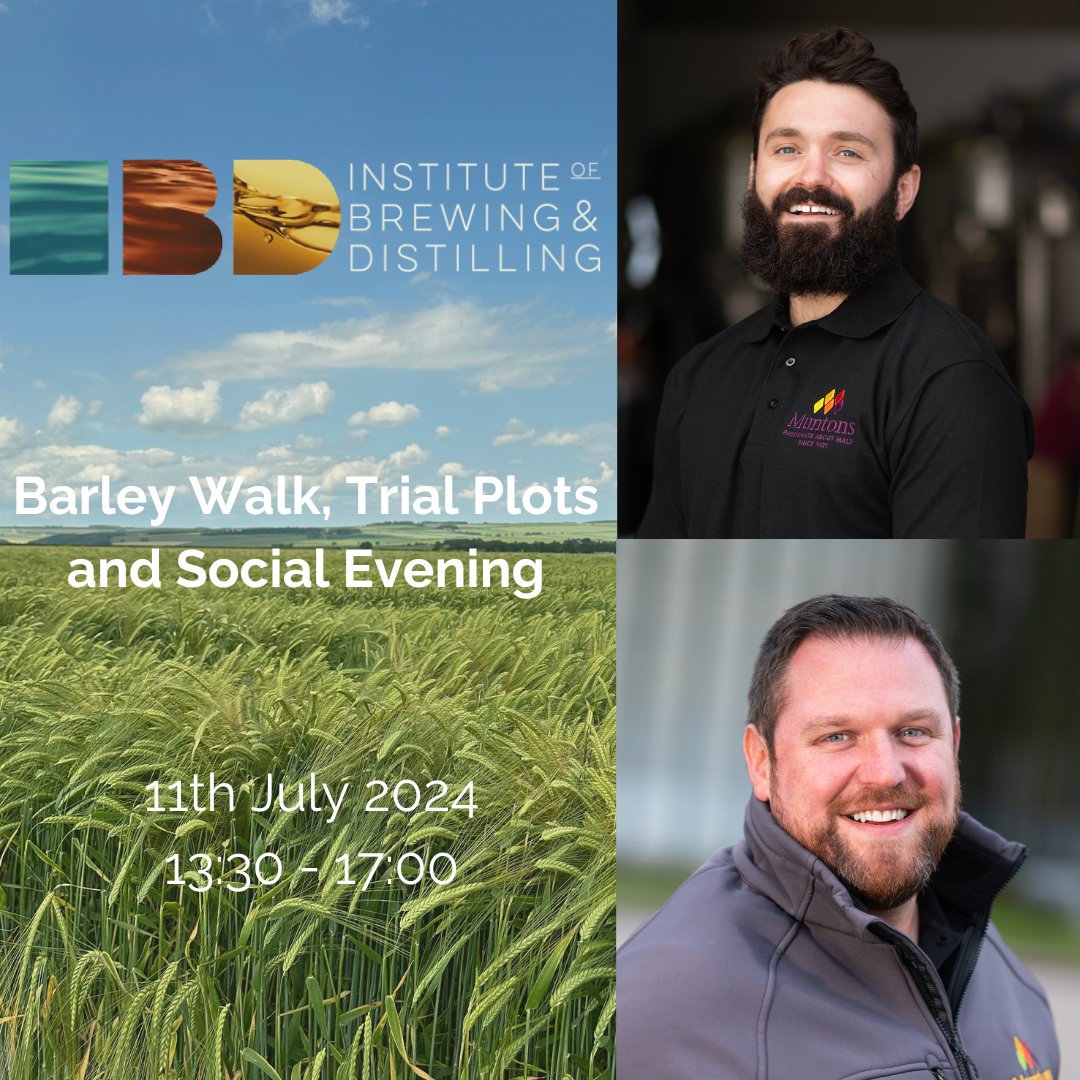MuntonsPlc's tweet photo. Come along to the barley walk, trial plots and social evening with the Institute Of Brewing &amp; Distilling on the 11th July to find out how the 2024 barley crop is progressing.

Head to https://t.co/RHssddlydD to find out more.

#seedtosip #madewithmuntons https://t.co/TQDARtzV8V
