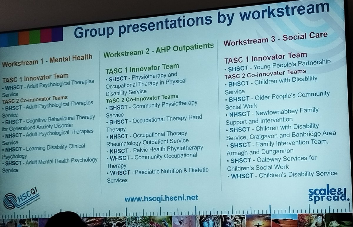 StephanieLKelly (@stephanielkell4) on Twitter photo Last QI event this June and what a corker! <a href="/HSCQI/">@HSCQI</a> TASC scale and spread event did not disappoint. 21 projects ( inc 5 <a href="/NHSCTrust/">Northern Trust</a>) across 3 work streams doing wonderful things to reduce waiting times. 👏🏼 to everyone involved and <a href="/ClifMitchel/">Clifford Mitchell</a> 👏🏼
@seanmcquade01 <a href="/SMEWNI/">Sarah Williamson</a> Last QI event this June and what a corker! <a href="/HSCQI/">@HSCQI</a> TASC scale and spread event did not disappoint. 21 projects ( inc 5 <a href="/NHSCTrust/">Northern Trust</a>) across 3 work streams doing wonderful things to reduce waiting times. 👏🏼 to everyone involved and <a href="/ClifMitchel/">Clifford Mitchell</a> 👏🏼
@seanmcquade01 <a href="/SMEWNI/">Sarah Williamson</a>