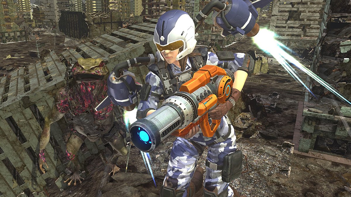 IGN's tweet image. While any of Earth Defense Force 6&apos;s maps and missions are dead ringers or outright copies of missions from EDF5, we were nevertheless entertained because the new content made it play like a brand new game. 

Our hands-on impressions: bit.ly/4cfJhBR