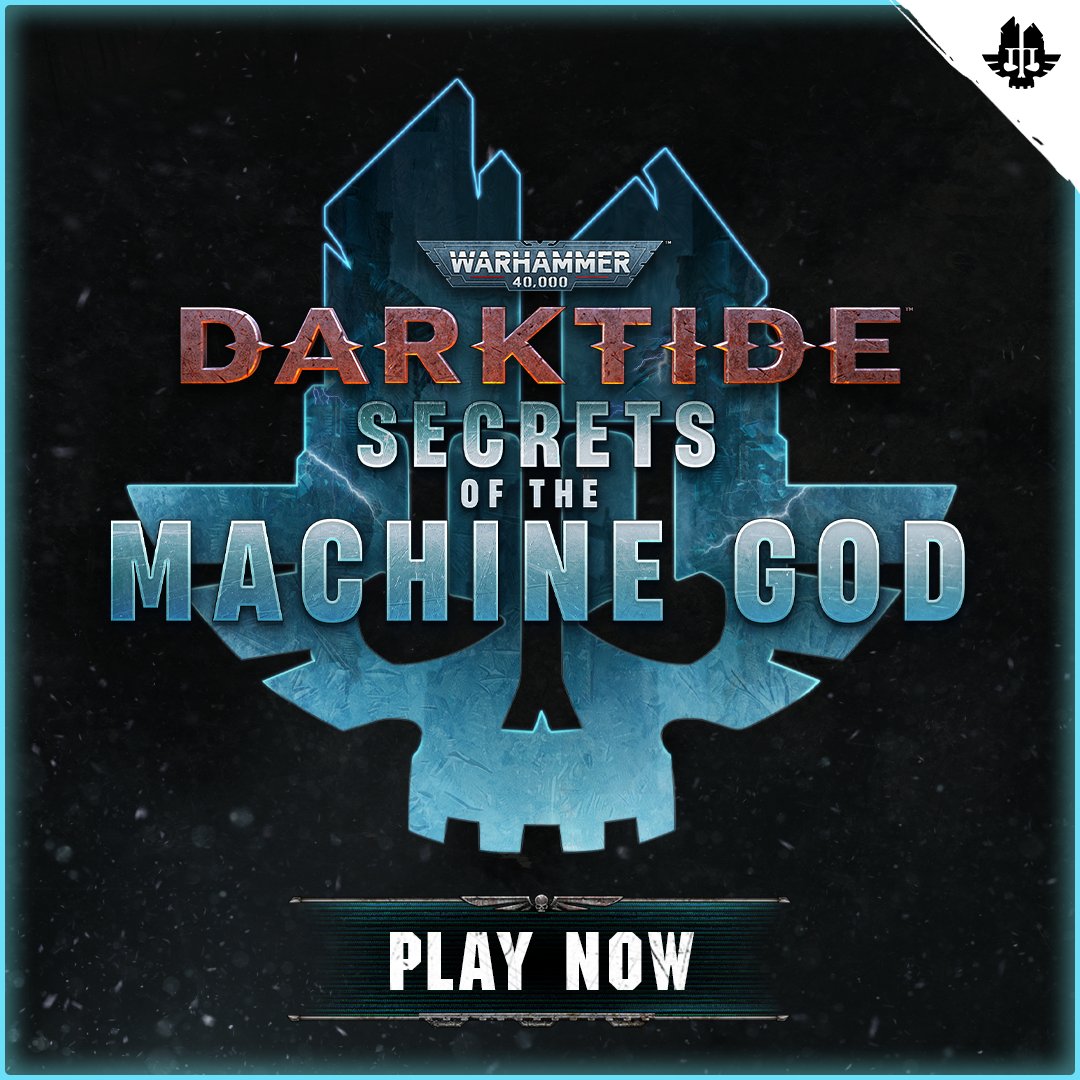 Darktide40K's tweet photo. Devoted Rejects! The Secrets of the Machine God update is live! Play now!

Check out the patch notes here: https://t.co/vGavNLt3Qz https://t.co/dYj86kN9gF