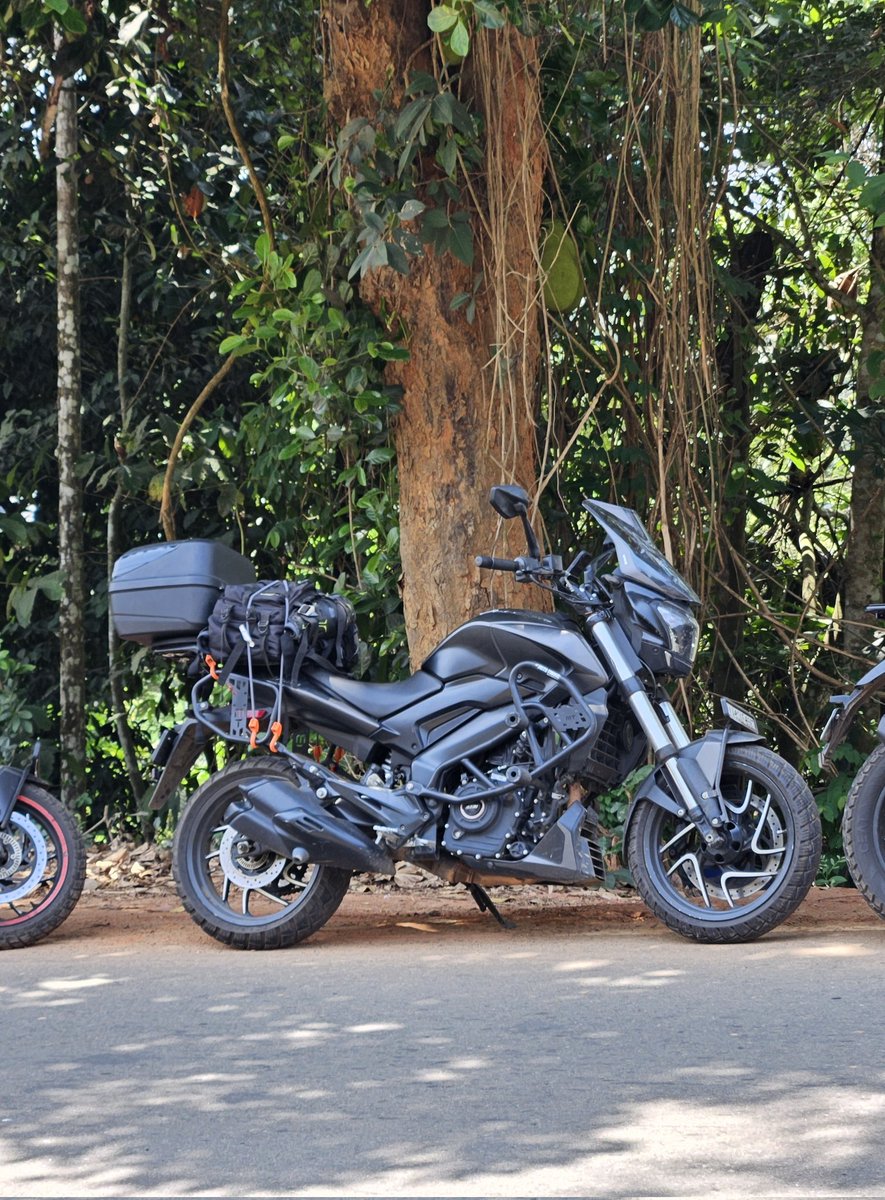 supreethms's tweet photo. @shumar @royalenfield @shumar I have a question &amp; I would love to know your opinion on this. I use an aftermarket crash guard for my Dominar 400. A few screws go directly on the engine. Do you think it could harm the engine in any way? I've observed that it vibrates/causes vibees at around 5k rpm. 🤔 https://t.co/HyUrGBOFdm