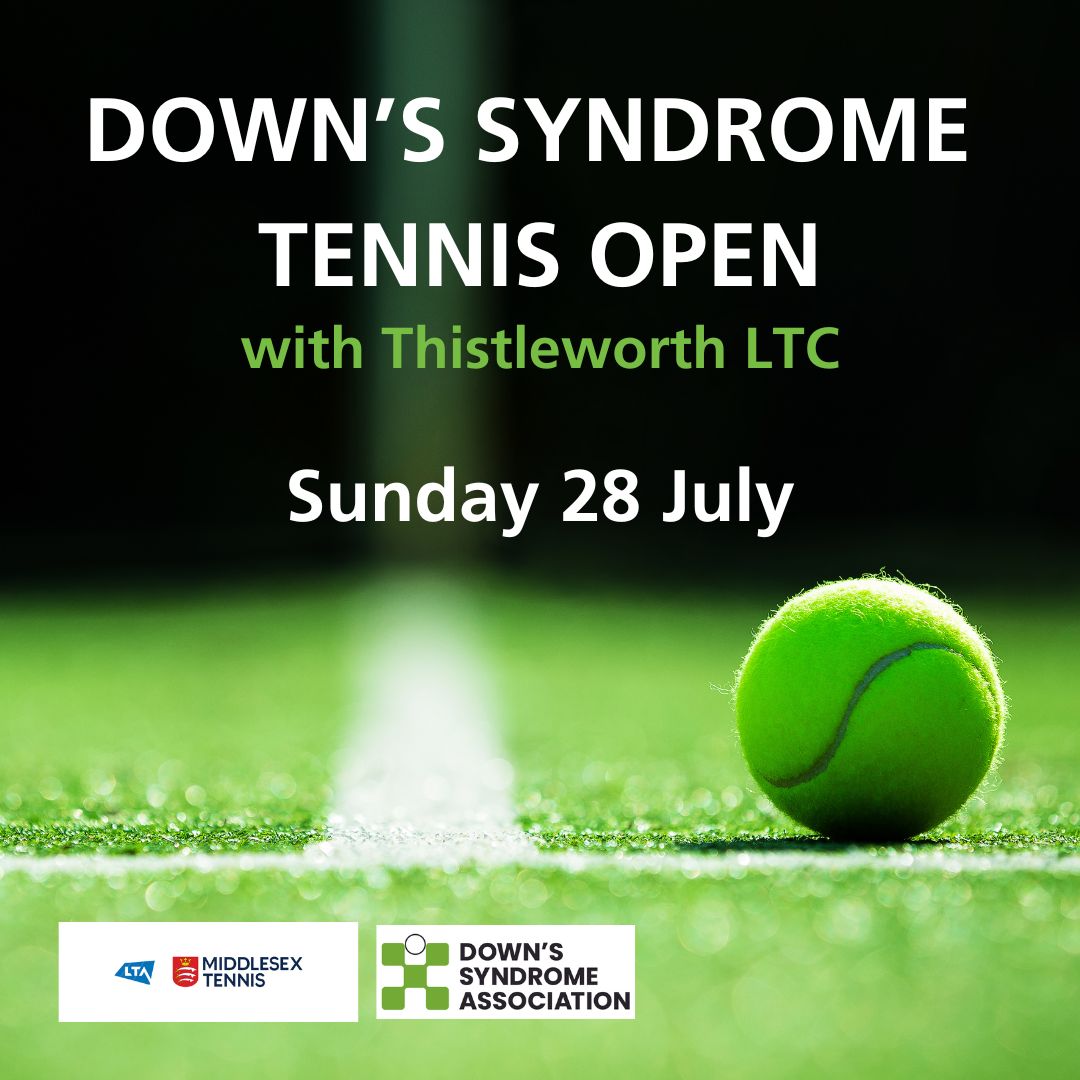 DSAInfo's tweet photo. Sunday | 28 July | 1 - 4pm | £15

Doug and Olly invite you to take part in the UK's first Down's Syndrome Tennis Open at Thistleworth Tennis Club. 
Open to players of all abilities who have Down's syndrome. 

For more information and to book a place: https://t.co/2h7NQ9prnI https://t.co/J7zzD9E2ot