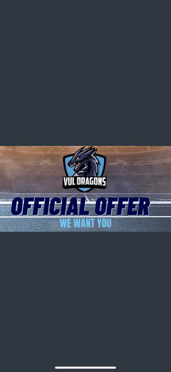 After a great conversation with <a href="/Coach_Wash25/">Cameron Washington</a> I am blessed to have received an offer too <a href="/FootballVul/">VUL Football</a> ‼️