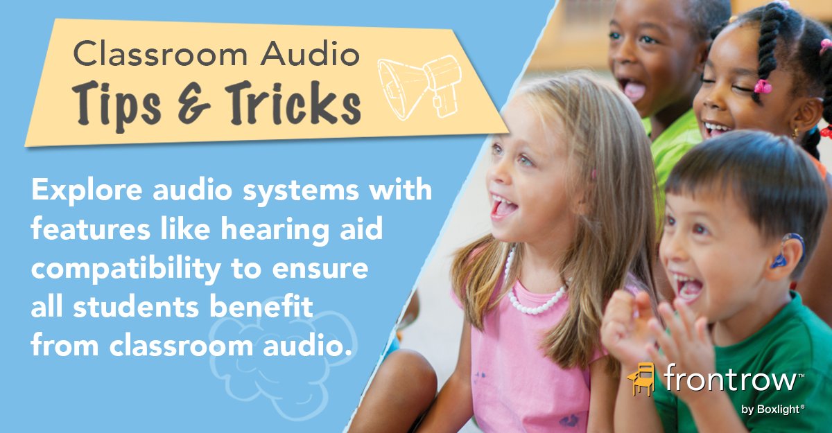 Adaptable tech creates an #inclusivelearning environment. Invest in #audio systems compatible with hearing aids to ensure every student hears clearly.
hubs.la/Q02DcxHh0

#InclusiveEducation #hearing #studentlearning #accessandequity #edtechchat #edchat <a href="/boxlightinc/">BOXLIGHT</a>