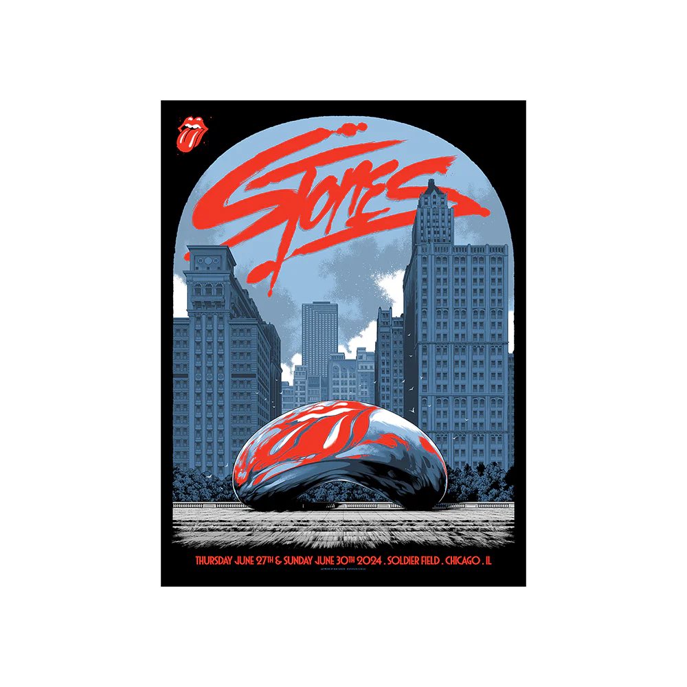 bootcover's tweet image. Chicago event shirt and poster #rollingstones #chicago  #hackneydiamonds