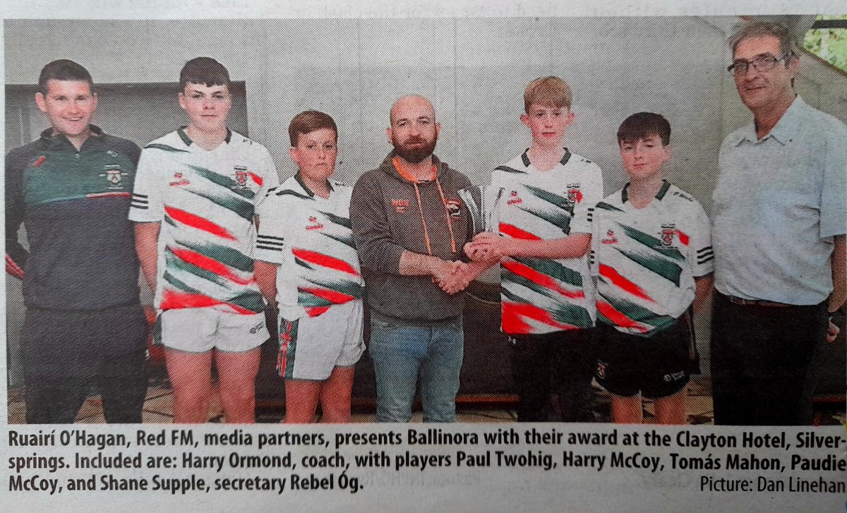 shanesupple's tweet photo. Well done Ballinora fe15 on double Feil wins in Cork and Feile win at national level. https://t.co/Ap2dmZ0zSP