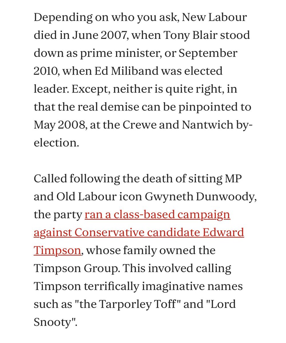 Other newsletters are available, but only West End Final will serve you 2008 Crewe and Nantwich by-election as your anti-lede. standard.co.uk/comment/labour…