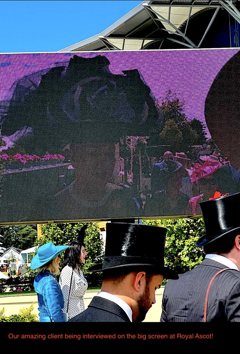Eleda_Hats's tweet photo. Our clients steal the show!!! Appearing on ITV's @thismorning @alisonhammond &amp; interviewed on the big screen at Royal Ascot...love it!!
https://t.co/8d3wykKd3s #clientappreciation #lovemyjob #royalascot2024 #itvthismorning #ladiesday #racingfashion #ascot #ladieshats #leeds #hats https://t.co/9vUH2eDpZE