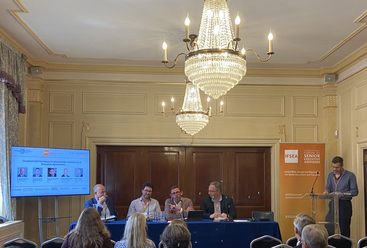 Another excellent panel of the #IFSEAConference2024 explore “Clawback and Forfeiture in Shareholder, Partnership &amp; Executive Agreements”