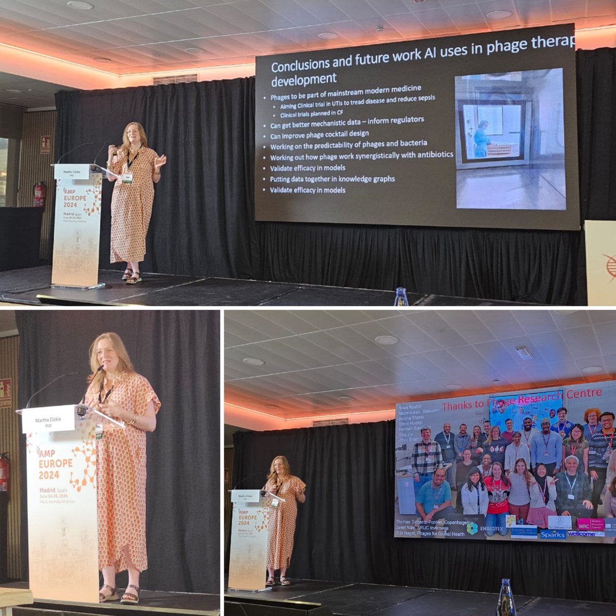 Martha Clokie (@marthaclokie) on Twitter photo I was very honoured to be invited to <a href="/AMPath/">Association for Molecular Pathology</a> Madrid – very nice to think about diagnosis and treatment of infectious diseases in the same light as Cancer, see where phages fit and learn across disciplines how new tools in Machine Learning can help us see the wood from the trees! I was very honoured to be invited to <a href="/AMPath/">Association for Molecular Pathology</a> Madrid – very nice to think about diagnosis and treatment of infectious diseases in the same light as Cancer, see where phages fit and learn across disciplines how new tools in Machine Learning can help us see the wood from the trees!