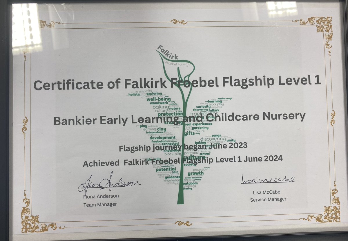 Donna S Green 💕 (@donnagreenx) on Twitter photo A lovely afternoon <a href="/bankier_nursery/">Bankier Early Learning and Childcare</a> celebrating their validation of completing their level 1 of <a href="/FalkirkFroebel/">Froebel: Falkirk Network</a> Flagship 💕
Massive well done to all the children, families, educators & community 💖👏👏 A lovely afternoon <a href="/bankier_nursery/">Bankier Early Learning and Childcare</a> celebrating their validation of completing their level 1 of <a href="/FalkirkFroebel/">Froebel: Falkirk Network</a> Flagship 💕
Massive well done to all the children, families, educators & community 💖👏👏