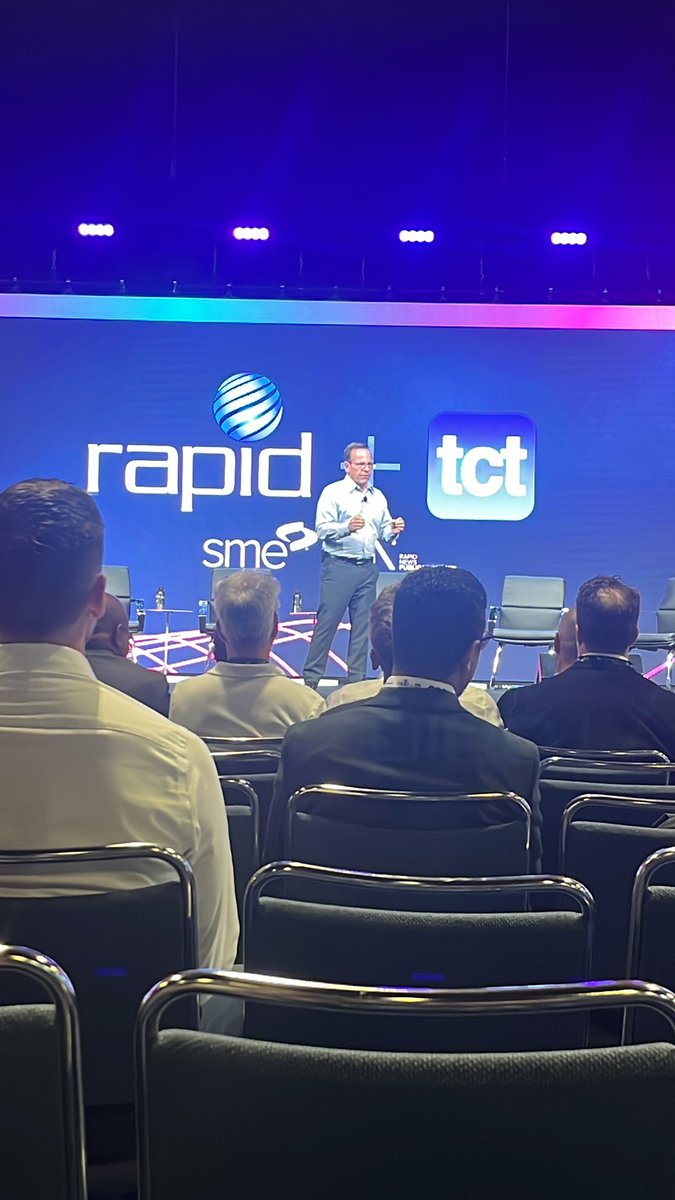 Starting the day at #rapidtct24 with Todd Grimm. #additivemanufacturing #3dprinting