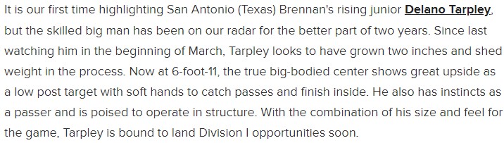 Thank you <a href="/BJenkins247/">Brandon Jenkins</a> and <a href="/247Sports/">247Sports</a> for the recognition. 

<a href="/Brennan_BBall/">Brennan Boys Basketball</a> <a href="/SAFutureBB/">SA Future Basketball</a> <a href="/Brennan_AT/">Brennan Athletic Training</a>