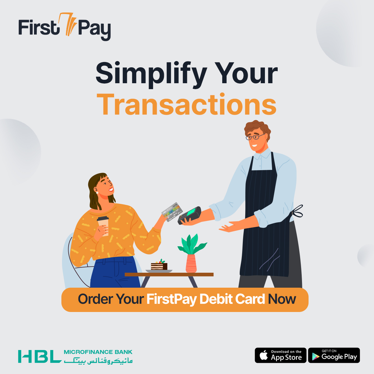 HBLMfBDigital's tweet image. Make your POS transactions a breeze with the FirstPay Debit Card.
Order yours now and simplify your spending! 💳✨

#FirstPay #FirstPayDebitCard #SimpleTransactions #DebitCard