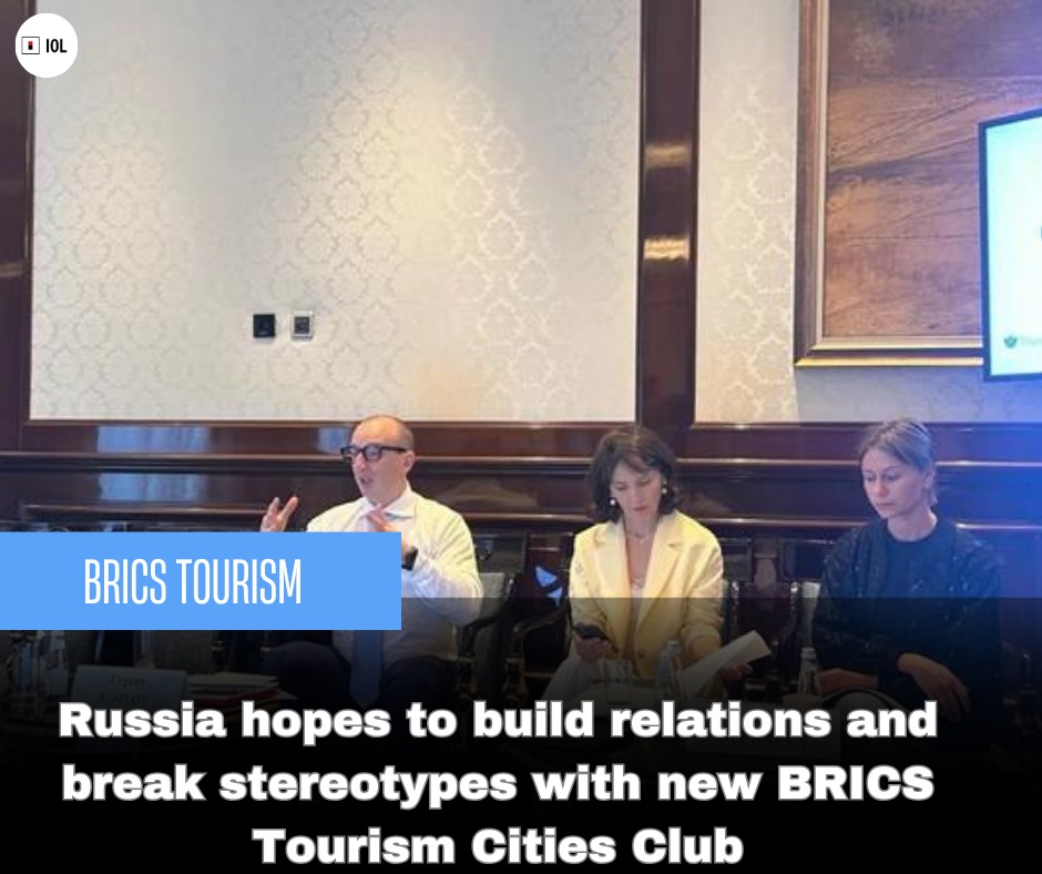 IOL's tweet photo. The first BRICS Tourism Forum, held in Moscow brought together over 600 leading experts and business and government representatives from the BRICS countries.
#Brics #tourism #ioltravel
https://t.co/xMyWWgxIM9 https://t.co/DCz8UK3aM0