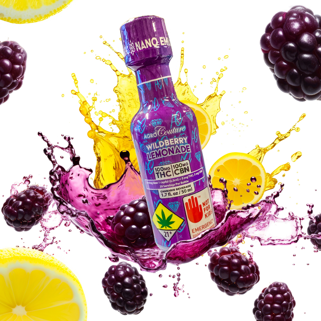 Experience the refreshing burst of wild berries with our Wildberry Lemonade! Infused with 100mg of TH🌿C and CBN, this c🍇annabis beverage is perfect for a relaxing and flavorful break. 🍋🌿

#WildberryLemonade #Beverage #RefreshingDrink #AgroCouture #Edibles #LemonadeLovers