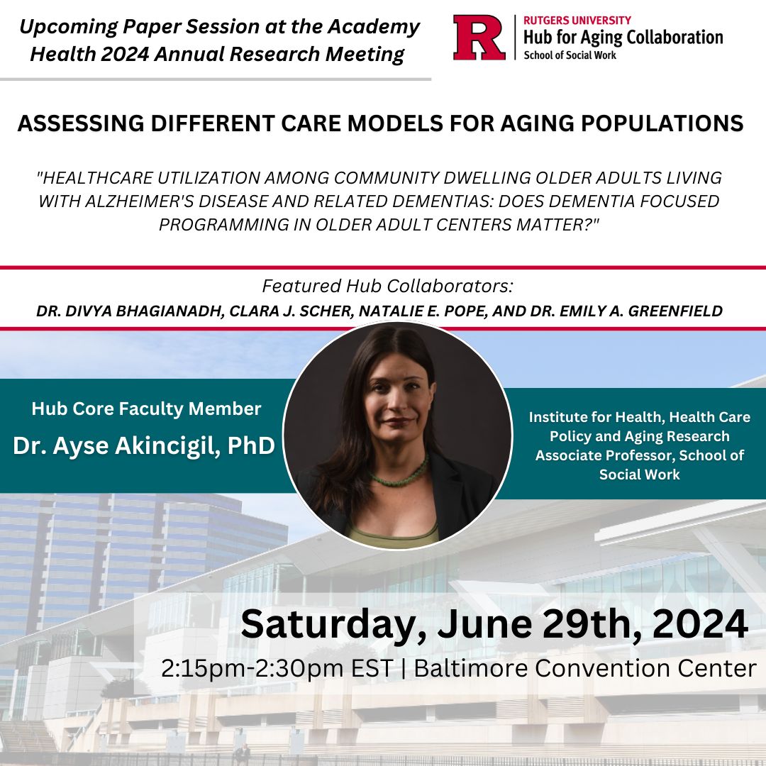 Rutgers Hub for Aging Collaboration tweet media