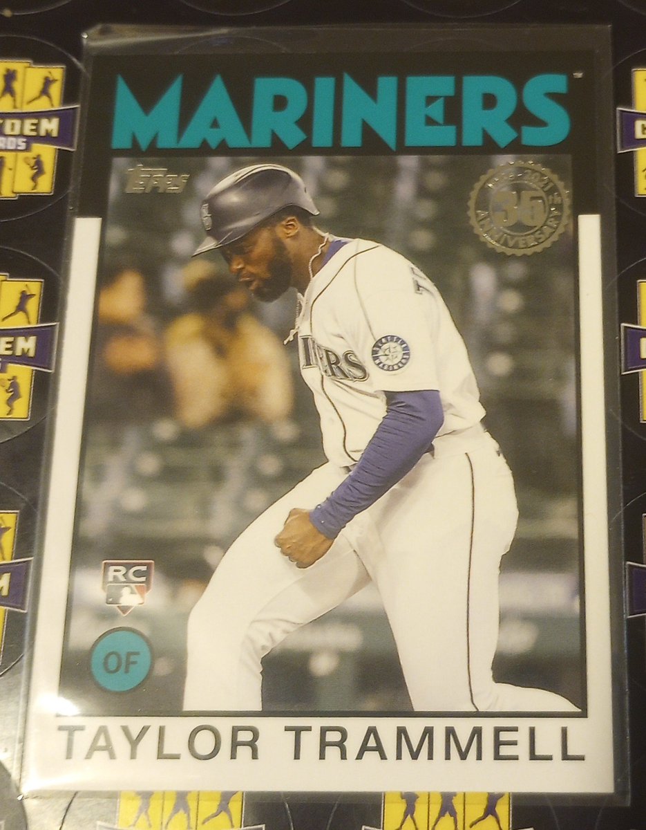 GotdemCards's tweet photo. 2021 Topps Update Taylor Trammell 1986 Baseball 35th Anniversary RC #86B-28 #Tridentsup 

$1.50 OBO 

🏆 If you Repost This your Awesome 
🏆 If you tag people into this post Your Amazing
#TheHobbyFamily  #THFpro #thehobby #MLBx #sportscardsforsale #MLB #baseball #sportscards #Baseballcards