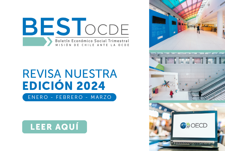 Chile OECD (@chileoecd) on Twitter photo <a href="/ChileOECD/">Chile OECD</a> publicó el BEST del primer trimestre 2024, donde se da cuenta de las participaciones y publicaciones destacadas, además las columnas de los consejeros y consejeras de la misión, e invitados.
Revisar aquí:
chile.gob.cl/ocde/site/docs… <a href="/ChileOECD/">Chile OECD</a> publicó el BEST del primer trimestre 2024, donde se da cuenta de las participaciones y publicaciones destacadas, además las columnas de los consejeros y consejeras de la misión, e invitados.
Revisar aquí:
chile.gob.cl/ocde/site/docs…